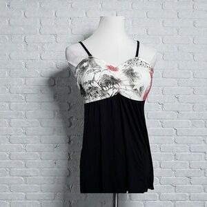 Harley Davidson Y2K Babydoll Tank Top Graphic Moto Fairy Grunge M